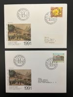 2 Couvert Tag der Briefmarke 1991 Einsiedeln