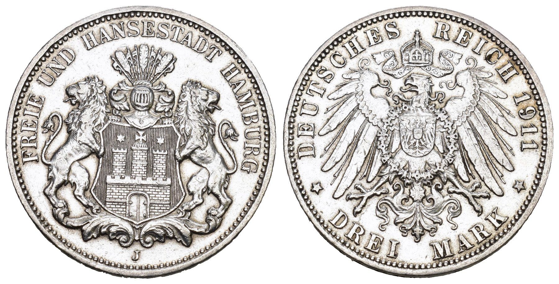 Tutti le monete: Hamburg 1911 – Usato da Bern venduto da numismatictops