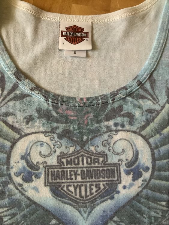Harley-Davidson T-shirt: Harley Davidson Shirt /Top Gr. S Vintage Log – Usato da Belp venduto da embudu20 2