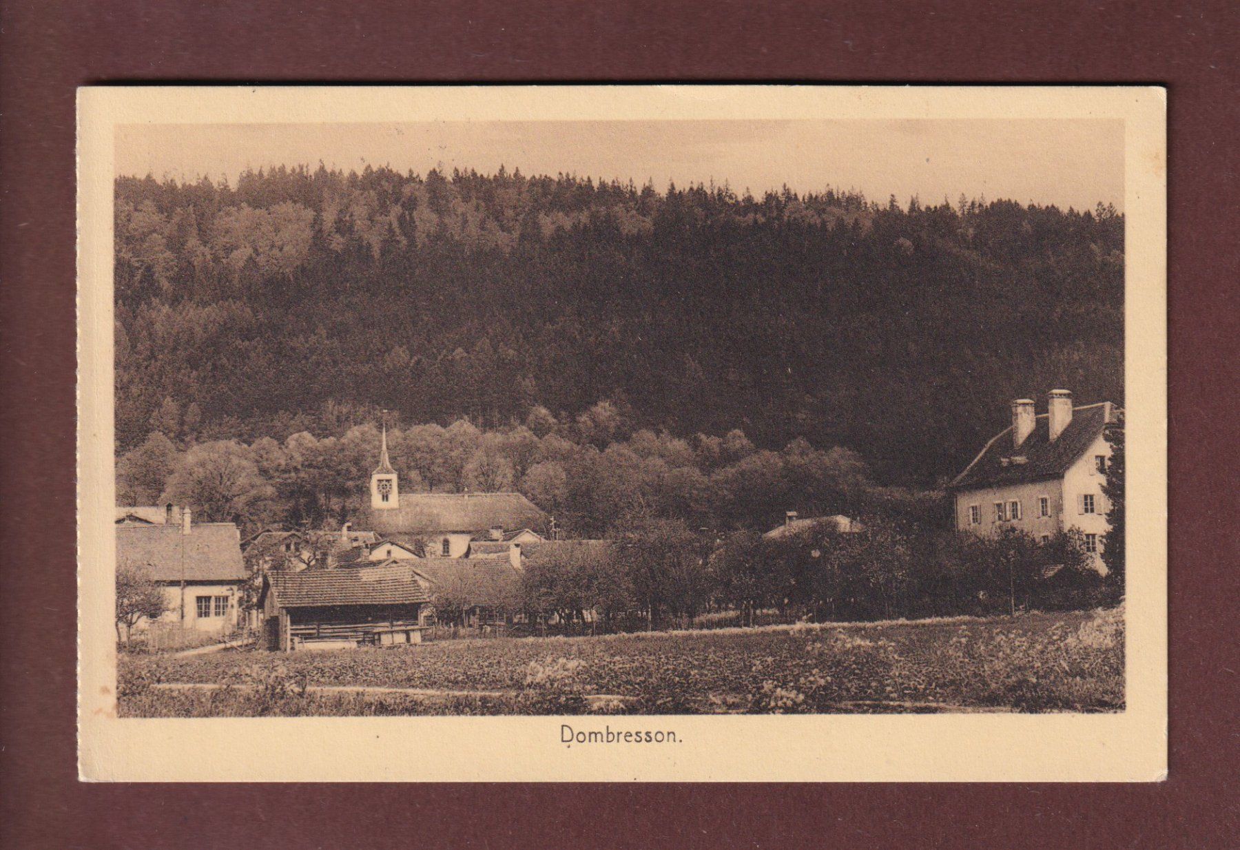 Cartoline postali: DOMBRESSON - 1930 – Usato da Pully venduto da nicecards