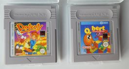 2 Game Boy Spiele Dexterity Q*Bert