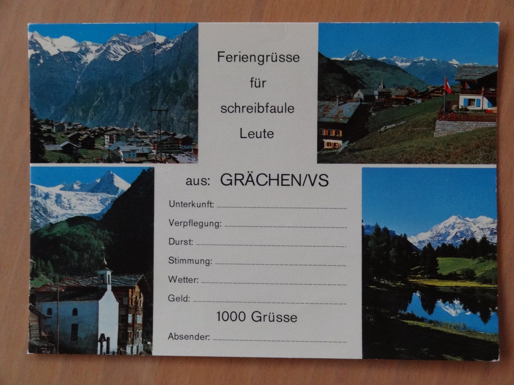 Ansichtskarten: Grächen - VS – Gebraucht aus St Léonard von Riglin