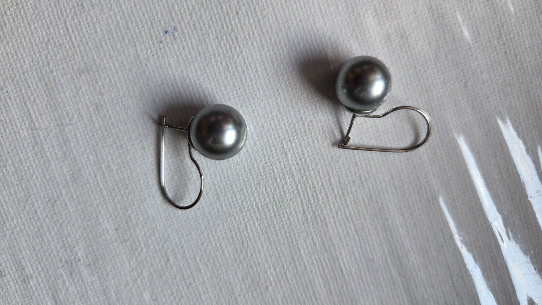 Orecchini pendenti & Orecchini a lobo: Ohrringe Ohrhänger Modeschmuck Perlen Style grau – Usato da Weggis venduto da Leeclipse 2