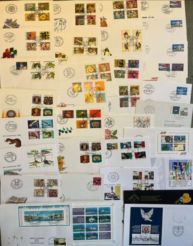 Tutti i francobolli: CH-Sammlung ca. 470 Stk ERSTTAGS-BRIEFE .... – Usato da Winterthur venduto da Christ75 1
