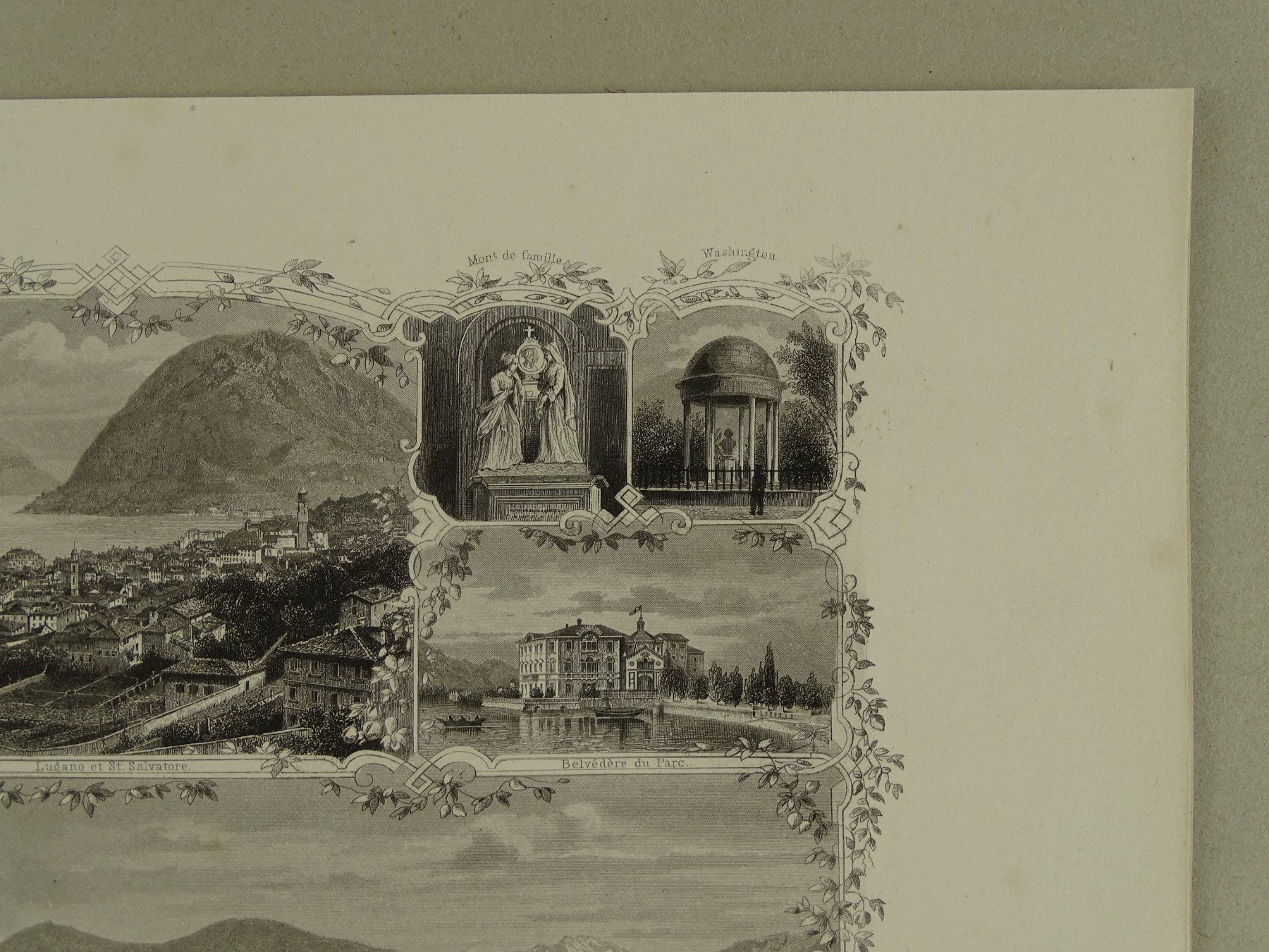 Incisioni: LUGANO, STAHLSTICH UM 1870 – Usato da Grüningen venduto da Kartensammler 4