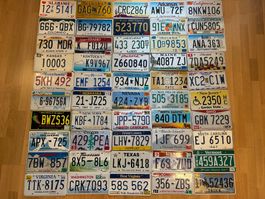 🇺🇸 Autoschild Komplettset: Alle 50x U.S. Bundesstaaten