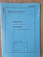 SBB Reglement 321.81 Funkgeräte vom 1.6.1981