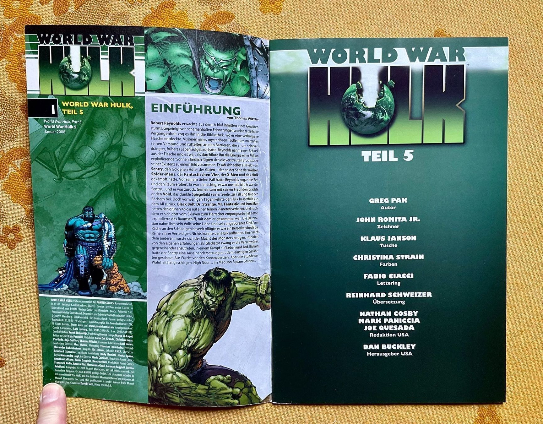 Fumetti: World War Hulk Heft Nr 5 von 2008 – Usato da Endingen venduto da nathan05 1