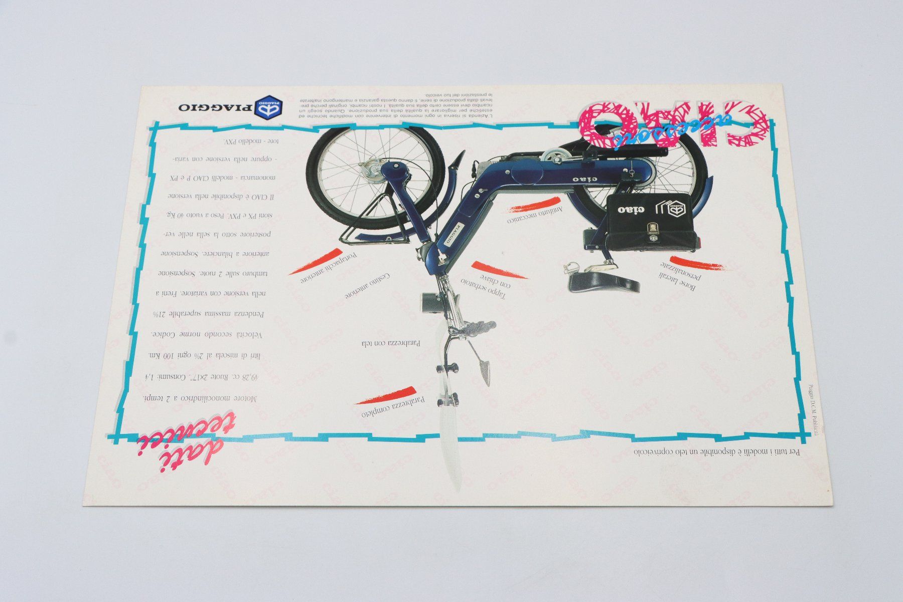 Piaggio Documenti: Piaggio Ciao PX / Accessori 1990 Prospektblatt – Usato da Bühl b.Aarberg venduto da Collectorpassions 5