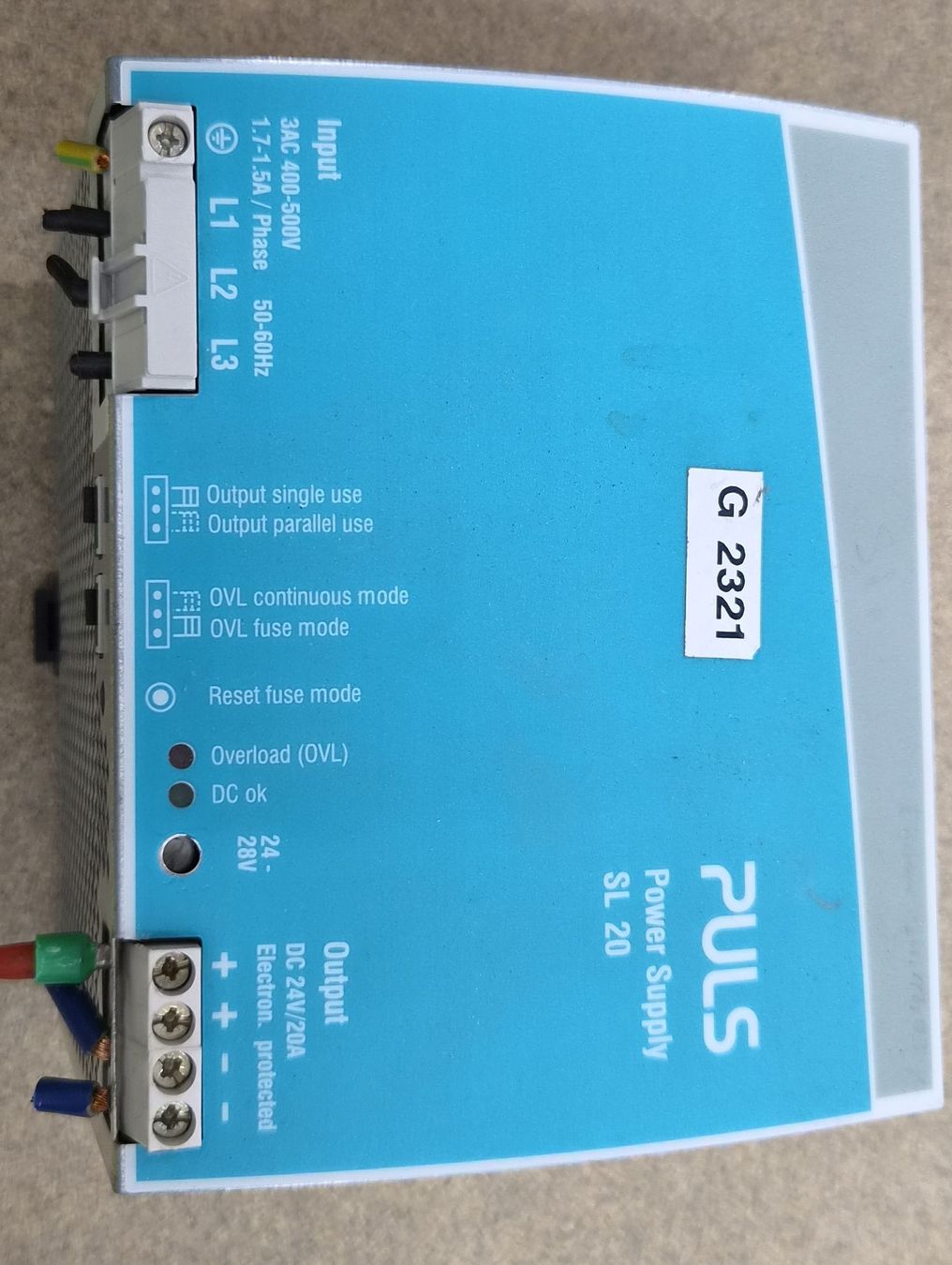 Componenti elettronici: PULS SL20 Stromversorgung, 24V/20A -  – Usato da Vitznau venduto da Vitznau84