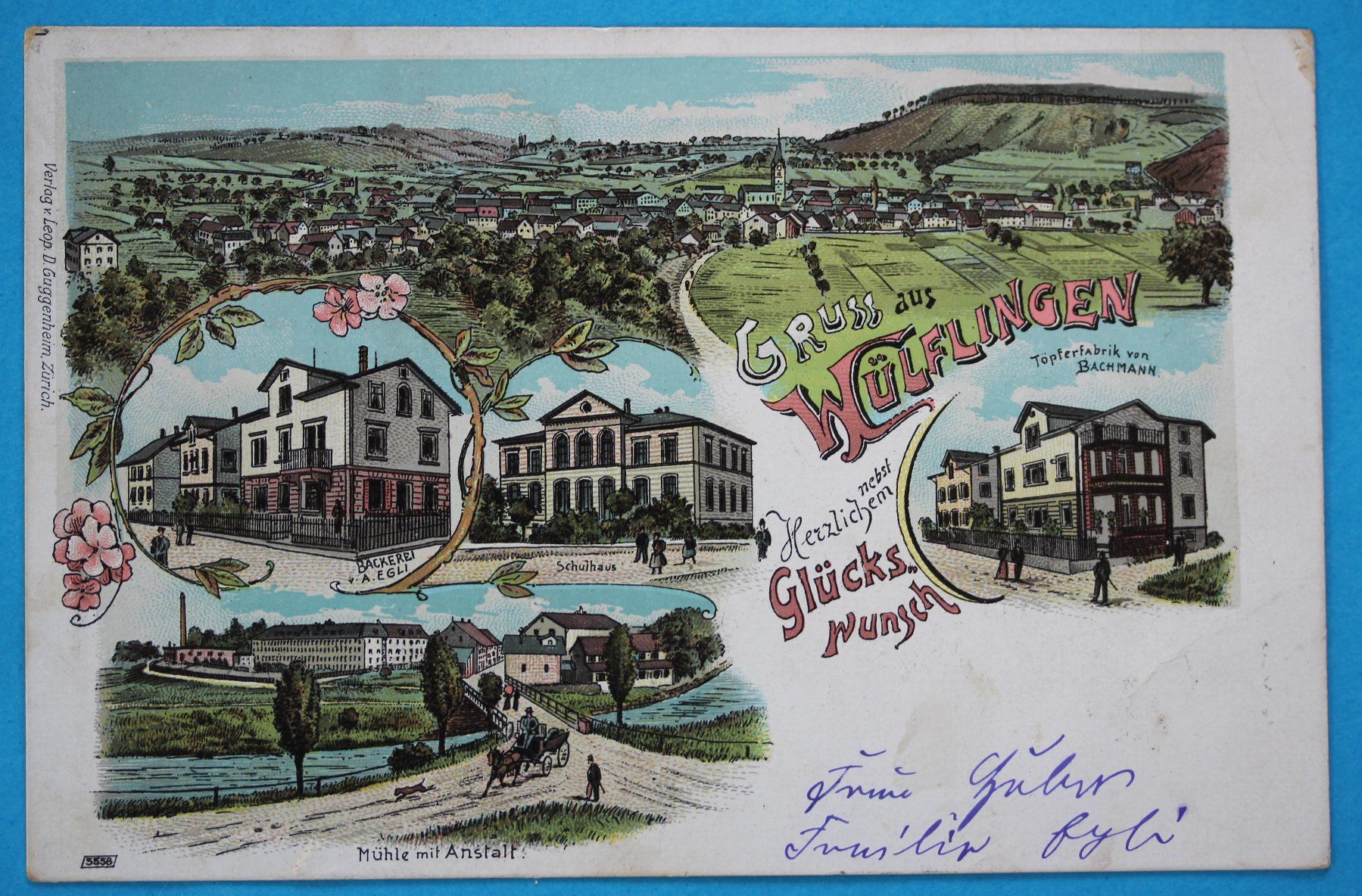 Cartes postales: WüLFLINGEN LITHO AK – D'occasion à Lotzwil par pirolh