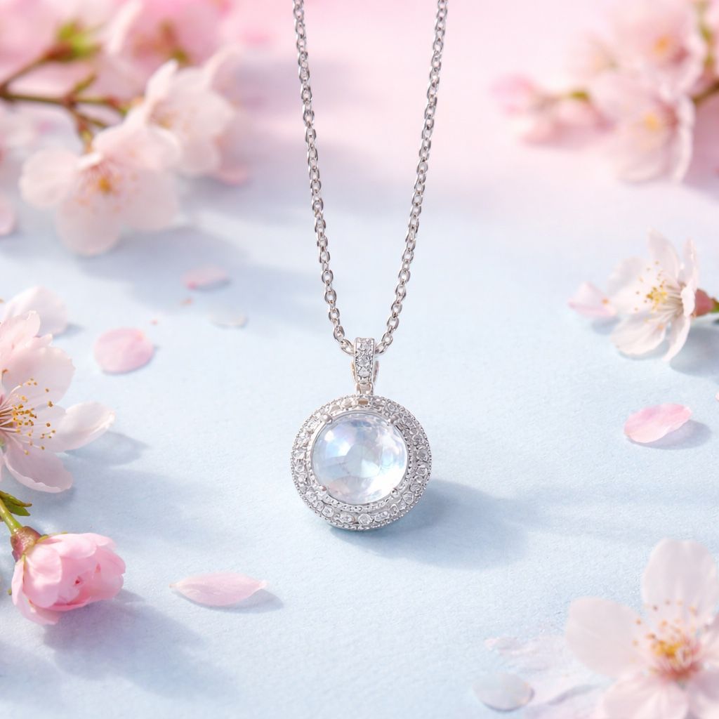Ciondoli: Pendentif En Pierre de Lune de 20 mm, de qualité AAA+ – Nuovo e nell'imballaggio originale da Balzers venduto da coco749 3