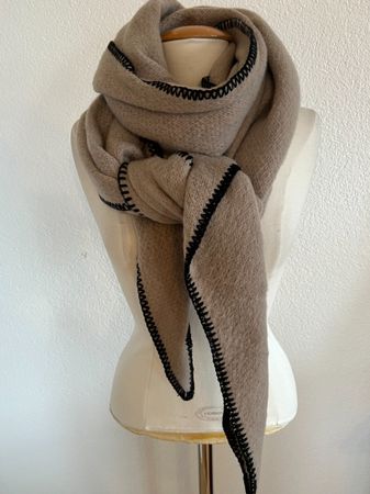 YEHWANG Schal, Braun, NEU