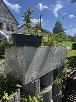 Grosser Eternittopf 140x45x45