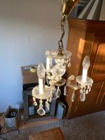 Vintage Kristall Lüster Deckenlampe, 3-flammig