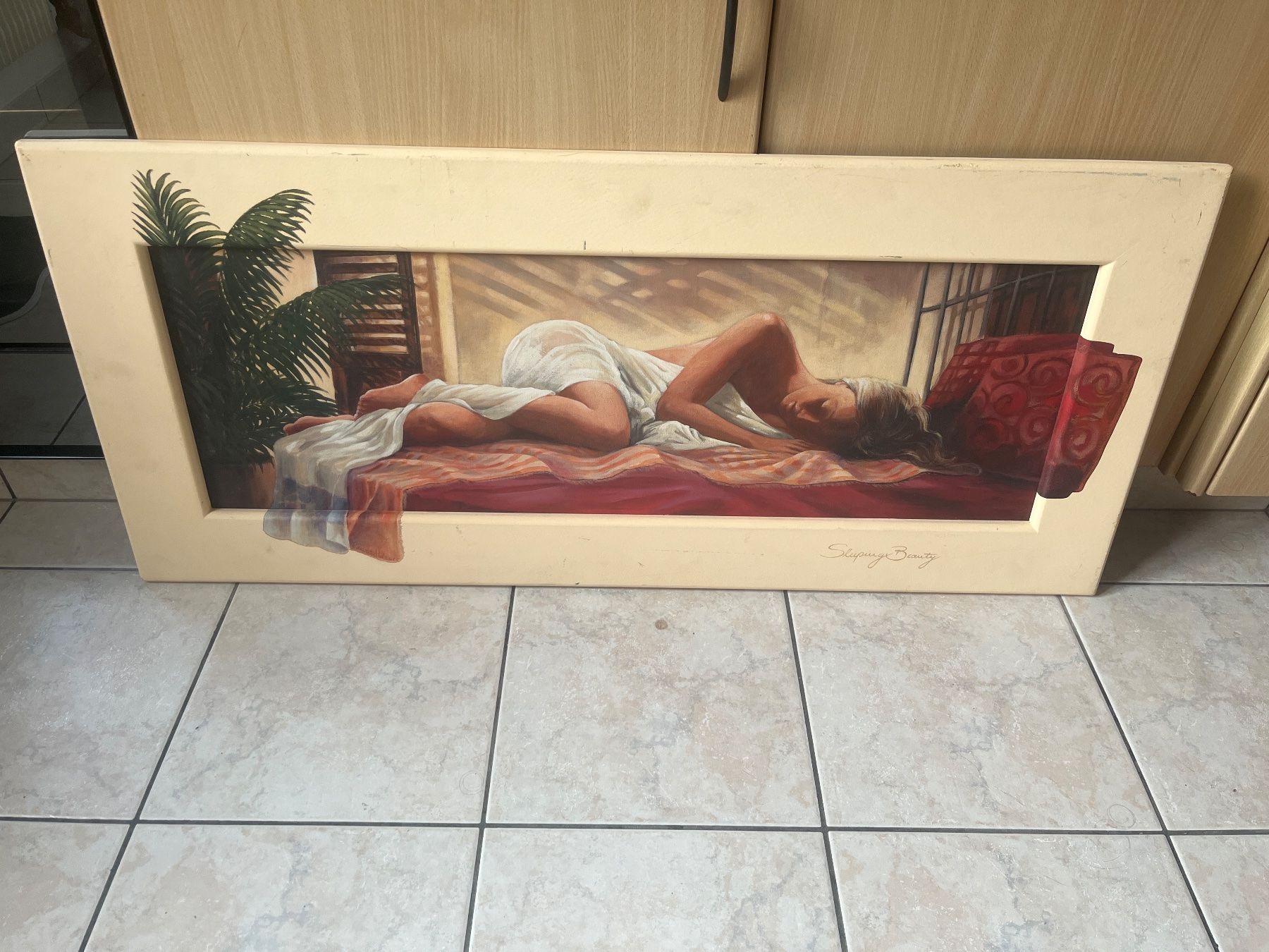 Dipinti: Tableau SLEPPING BEAUTY 117x52 cm – Usato da Vernayaz venduto da Darkfrost