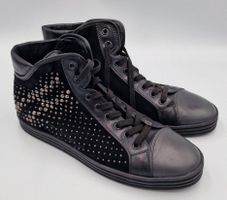 Hogan Schwarze Wildleder-Leder  Sneaker, Grösse 40