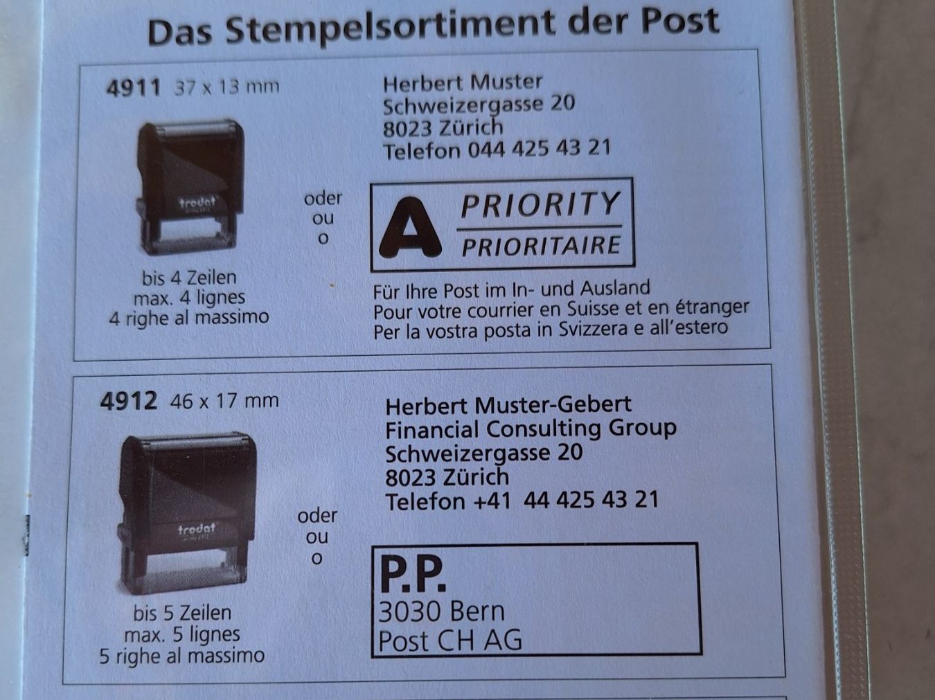 Timbri: POSTSTEMPEL OVP – Nuovo e nell'imballaggio originale da Huttwil venduto da Kunterbuntli 2
