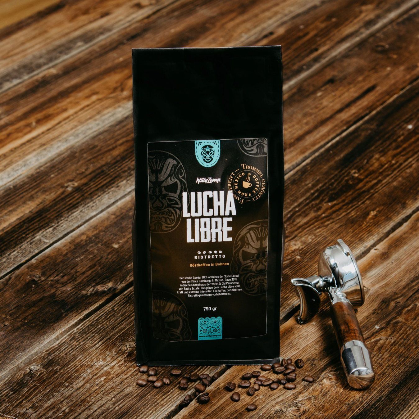 Cibi & Specialità: Lucha Libre Ristretto Coffee from Mexico – Nuovo e nell'imballaggio originale da Doppleschwand venduto da Kaffee-Sommelier