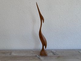 Héron en bois