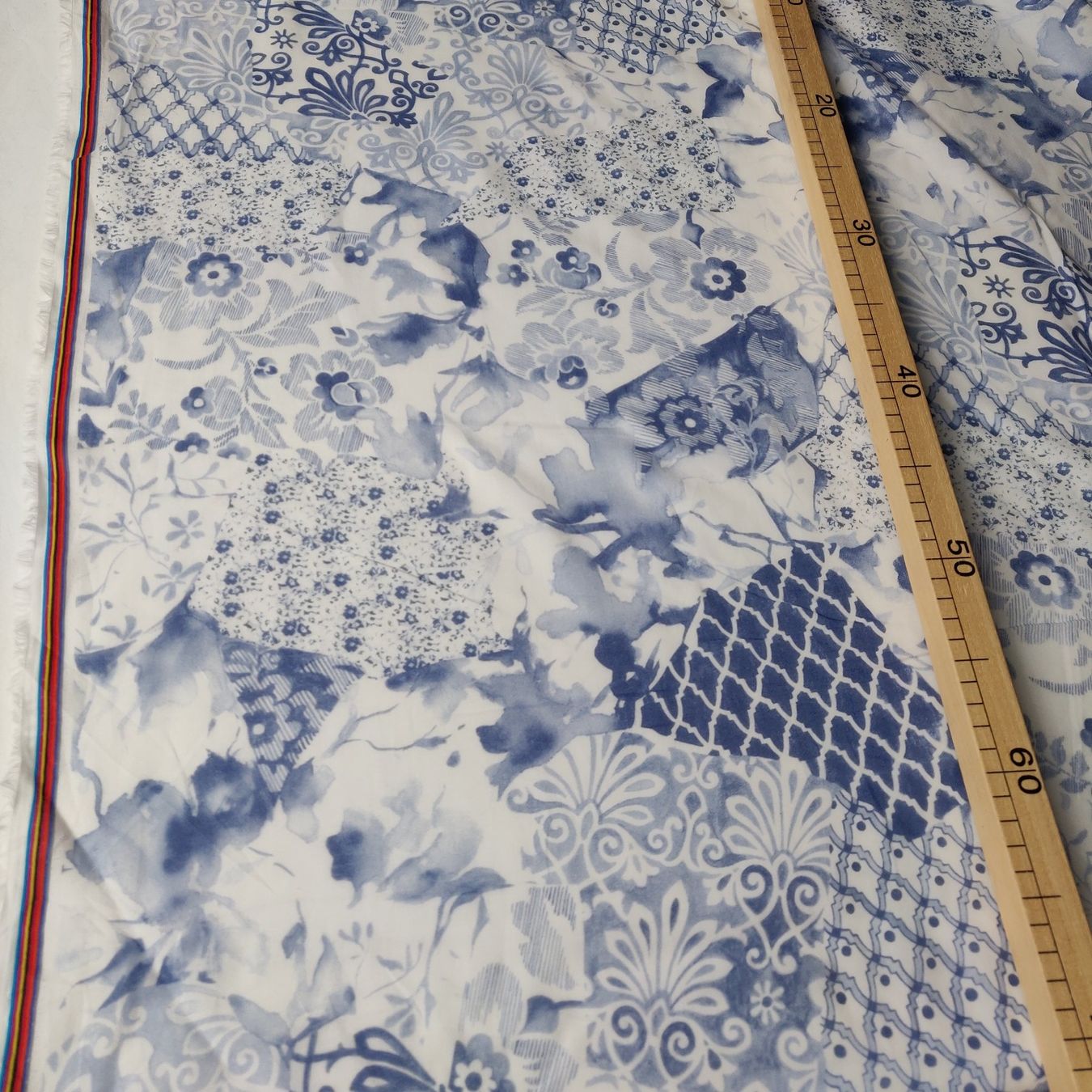 Tessuti: Ital. Batist Baumwolle 1.5x1.40m Patchwork blu – Nuovo (secondo la descrizione) da Lufingen venduto da Voyager7 7