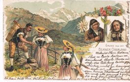 Gruss aus dem Berner Oberland, Litho