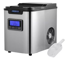 Eiswürfelmaschine Edehlstahl 2,2L LCD Eiswürfelbereiter