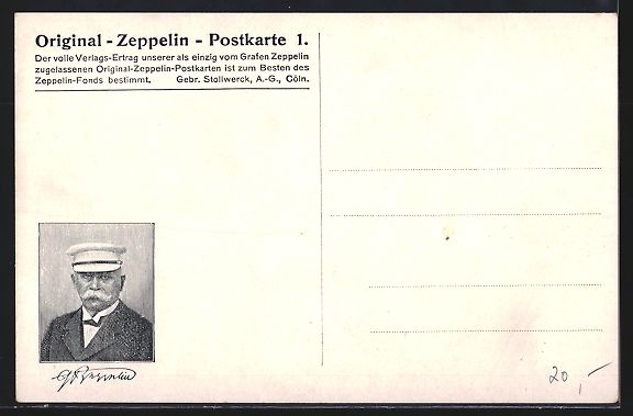 Foto & Poster: Friedrichshafen, Zeppelin vor der Ballon – Usato da Berlin venduto da bartko-reher 1