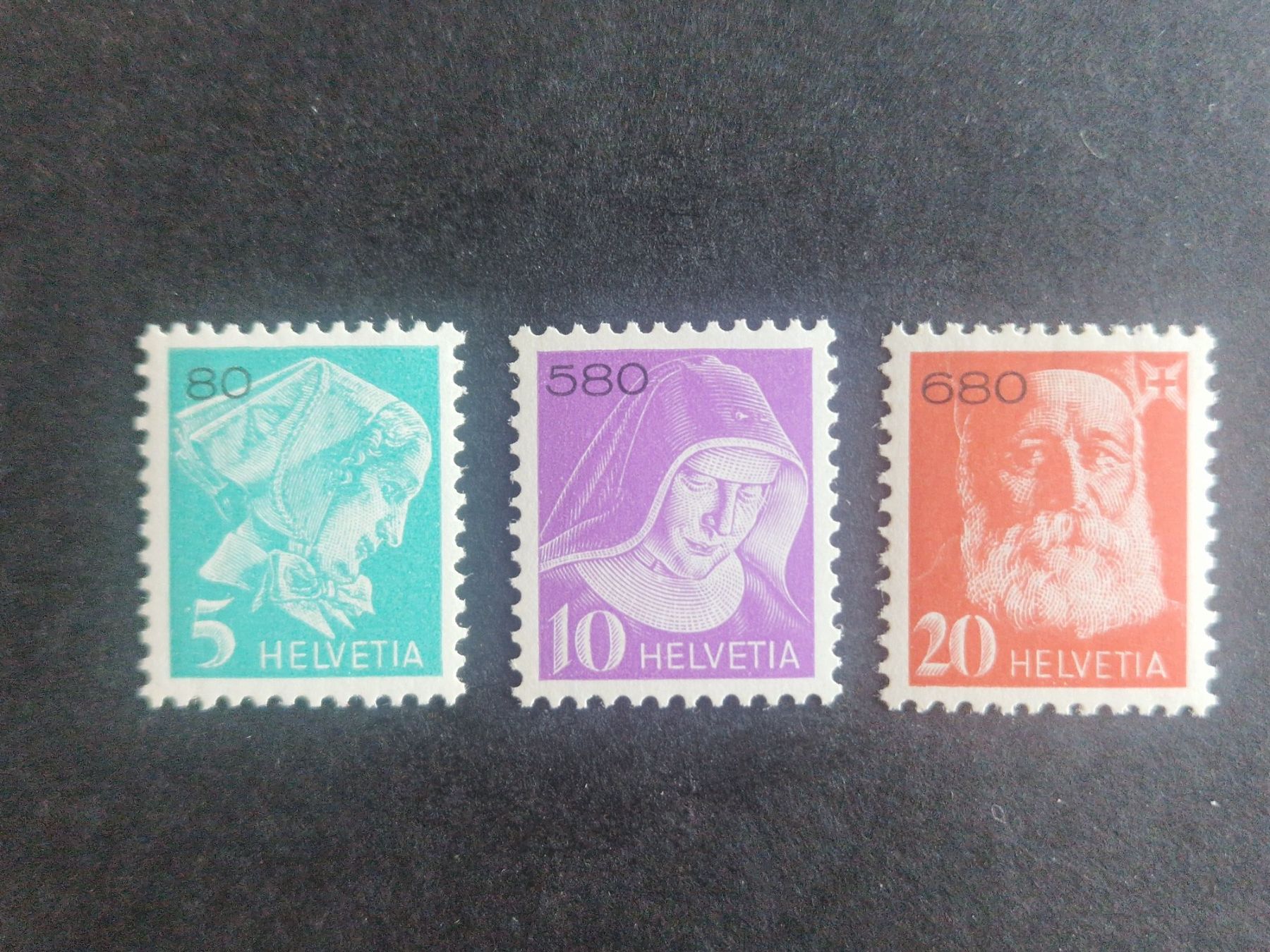 Tutti i francobolli: N° 14cy - 16cy   postfrisch** – Usato da Bouveret venduto da hckoala