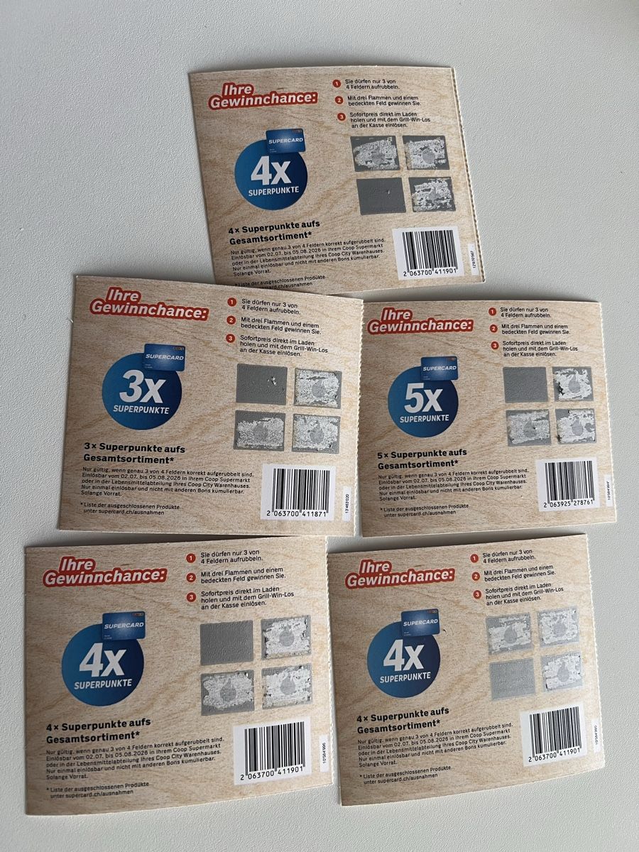 Coop Timbres & points: Coop Grill Win aufgerubbelt zusätzlich 4 mehr – Neuf avec emballage d'origine à Uster par SmartSales_zh