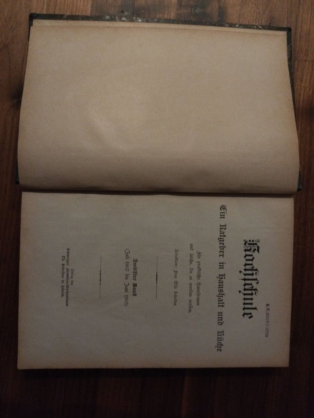 Libri: Kochbuch antik 1902 – Usato da Felben-Wellhausen venduto da bananajoe8474 2