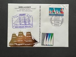 Sorlandet 100 Jahre Kieler Wochen Erstagsbrief (D992)