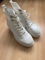Coole Stradivarius Stoffboots Gr 39 beige neu
