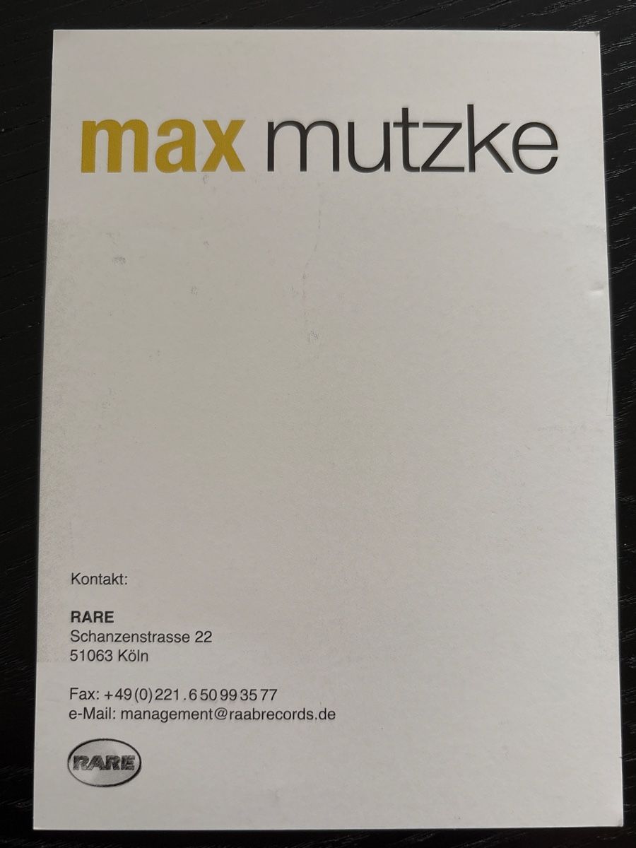 Autografi: Max Mutzke - Signierte Autogrammkarte - Selten! – Usato da Uetendorf venduto da hoisle 1