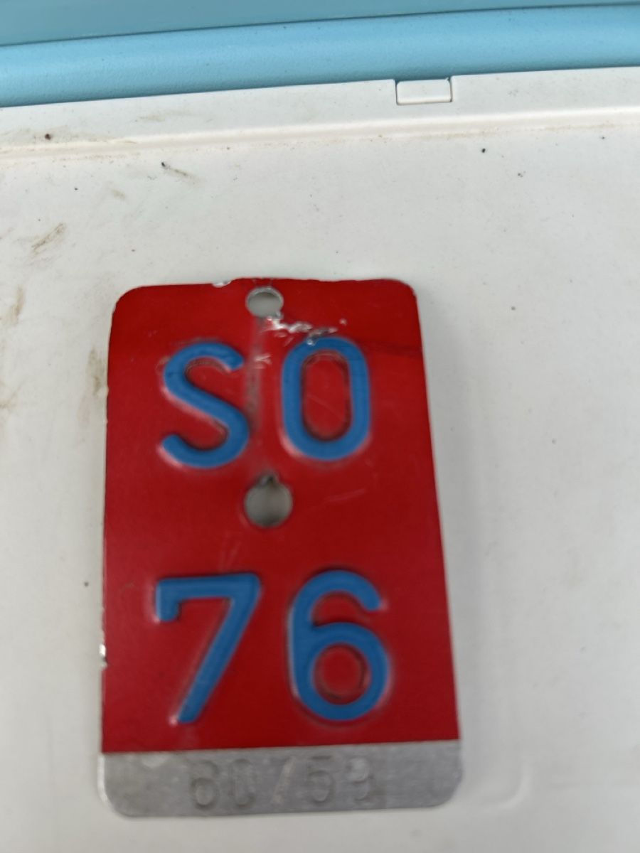 Insegne: Altes veloschild nummer.. – Usato da Heimenhausen venduto da bergblick4