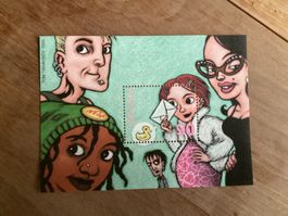 1x Fr. -.90 Briefmarken Frankatur Einzelblock Comics 2003