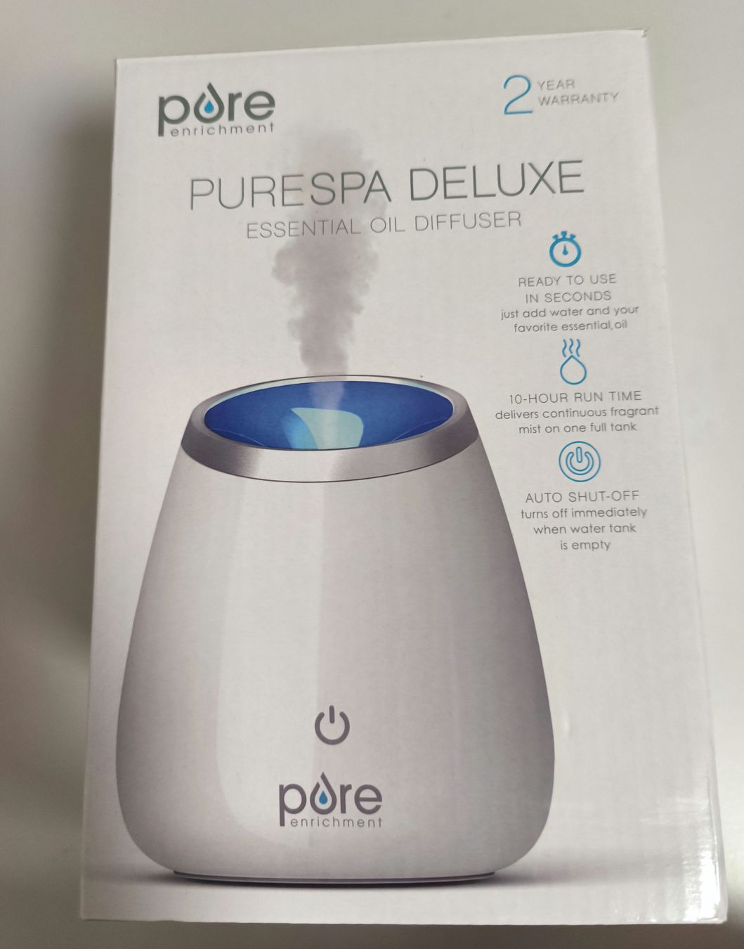 Diffusori di oli essenziali: Pure Enrichment Purespa Deluxe Diffuser, Duft Zerstäuber – Usato da Winterthur venduto da leovale