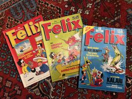 Felix Comic Sammlung, div. Ausgaben aus den 80er Jahren Kult