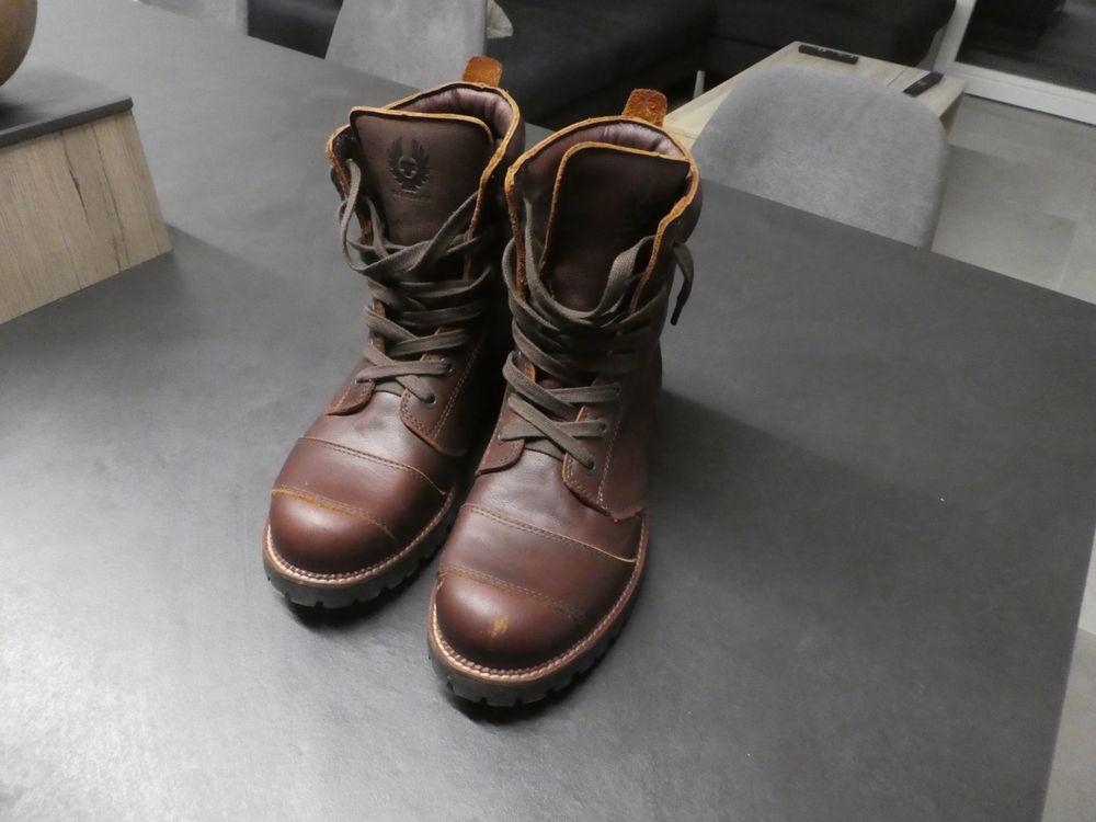 Bottes Belstaff Grises à Motif Troué - Taille 36 EUR, Occasion, Modèle TOP RSi617