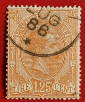 ITALIA ITALIEN REGNO 5 RE UMBERTO 1884 PACCHI POSTALI 1886
