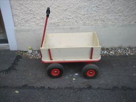 Leiterwagen / Bollerwagen rot Holz