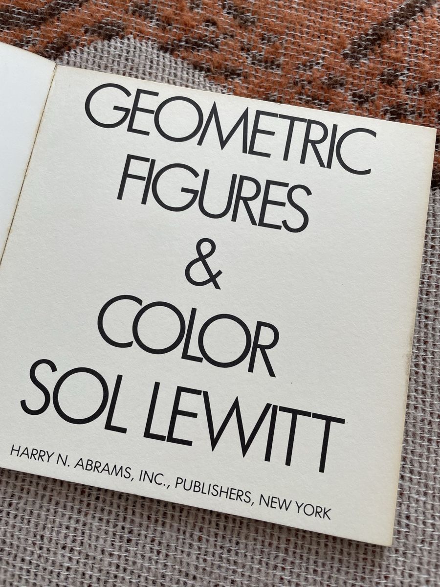 Livres: Geometric Figures & Color Sol LeWitt Book – D'occasion à Basel par Amechan. 3
