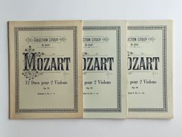 Mozart 12 Duos pour 2 Violons, Op. 70 – Collection Litolff