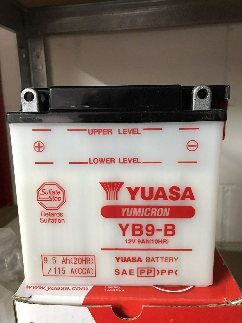 Batterien: Yuasa YB9-B* VESPA,PK,PX,COSA,ET,LX, SKIPPER, FLY ,LIBERTY * – Neu und originalverpackt aus Kreuzlingen von Roller-Werkstatt