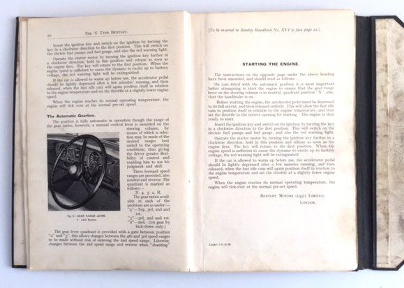 Libri: Bentley S1 Handbook Print 1956, Original – Usato da Kreuzlingen venduto da Musikremo 2