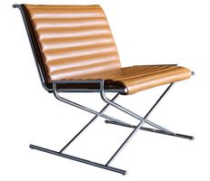 Ward Bennett "Sled" Lounge Chair for Geiger Beige, 5x