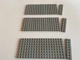 LEGO - 30 - GRAUE - ZWEIERPLÄTTLI - 8 X 2 - NOPPEN