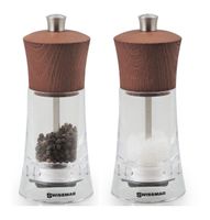SWISSMAR Salz+Pfeffermühle Set TORRE Contour 15cm (Ref.33)