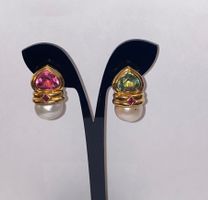 Vintage BENOIT DE GORSKI Ohrringe Gelbgold 750 Goldohrringe