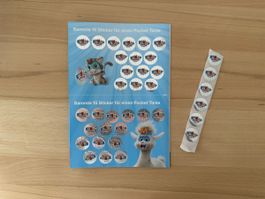 Migro Sory Mania Tonies volle Karten und 6 seperate Sticker